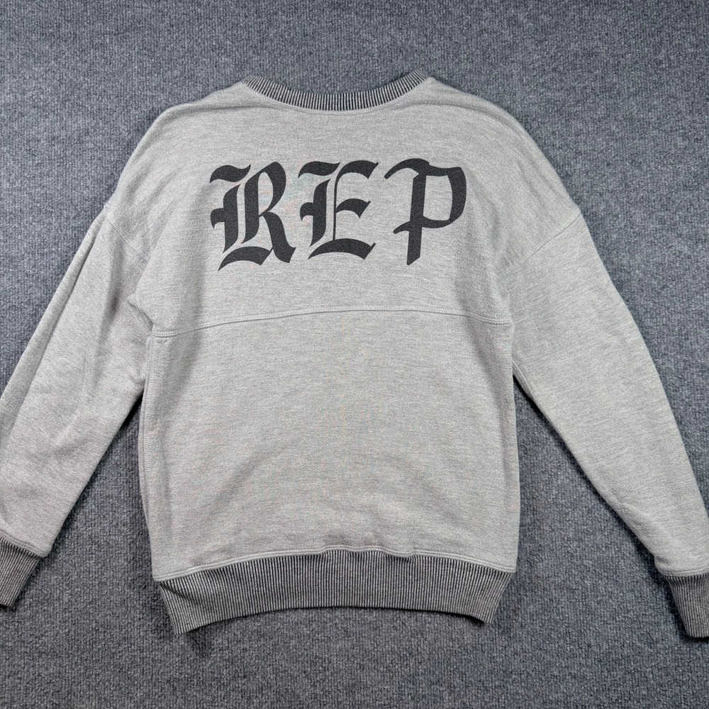 REP Taylor Swift Spirit Jersey Sweatshirt Small Gray Reversible Reputation